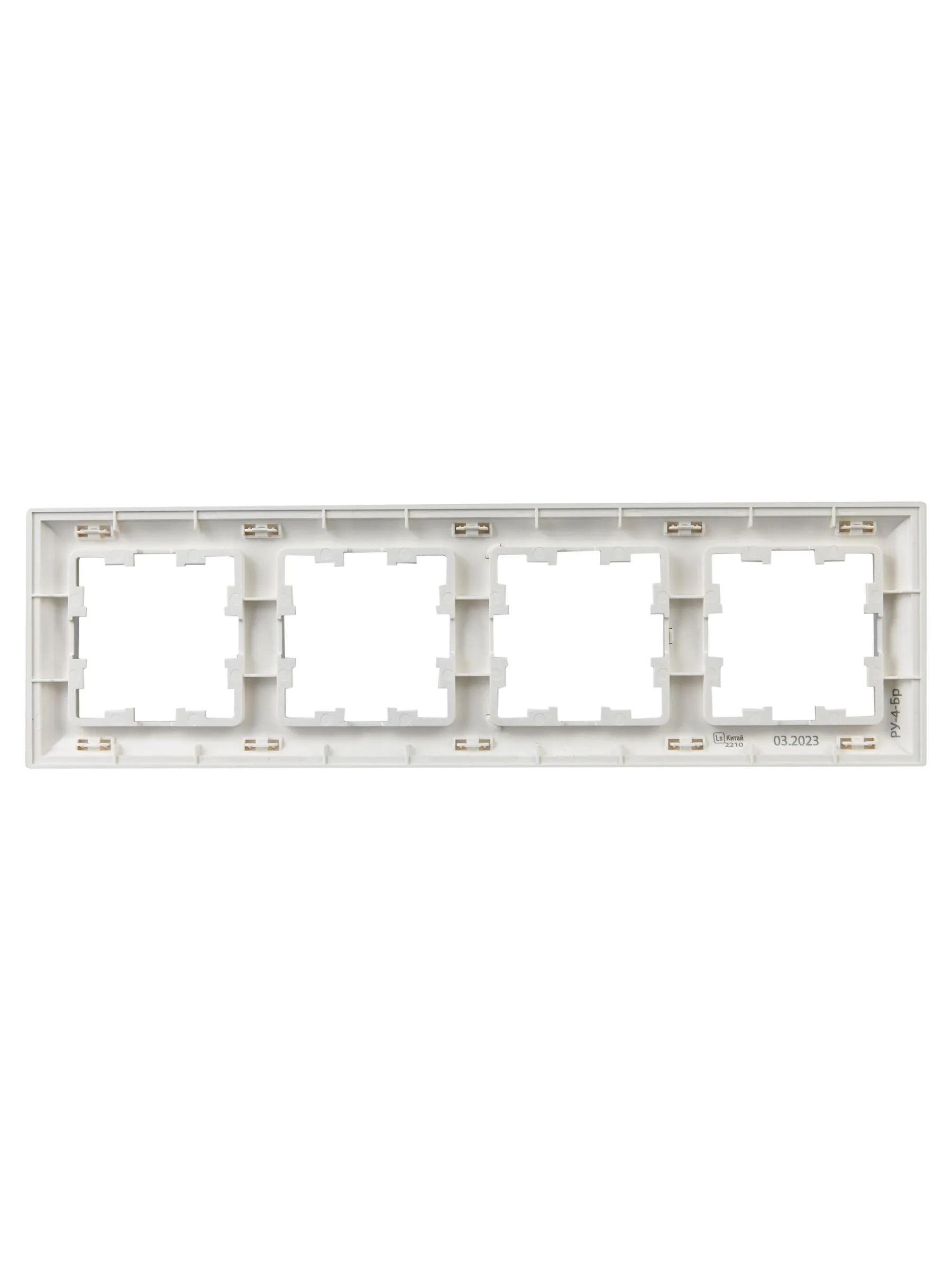 BRITE Рамка 4-местная РУ-4-Бр алюминий/алюминий IEK - Фото 6