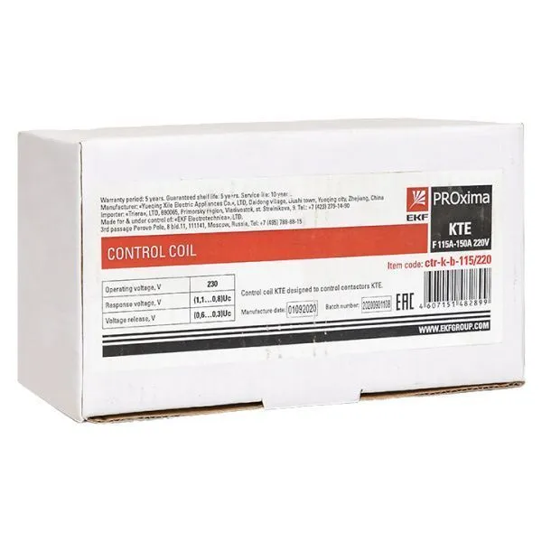 Катушка управления КТЭ F 115А-150А 230В EKF - Фото 7