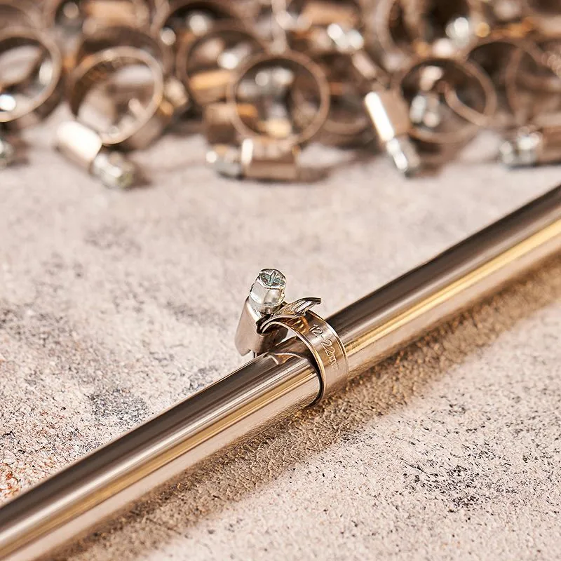 Хомут червячный 12-20-0,7 мм, (упак. 50 шт)  REXANT - Фото 2