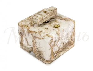 Выключатель ретро фарфоровый поворотный на четыре положения, коллекция "QUADRA" цвет - дворцовый мра GE80401-19