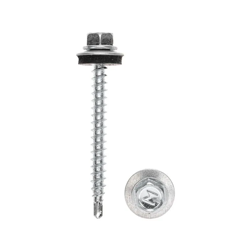 Саморез кровельный 4,8х50мм, цинк, короб (150 шт/уп) KRANZ - Фото 2