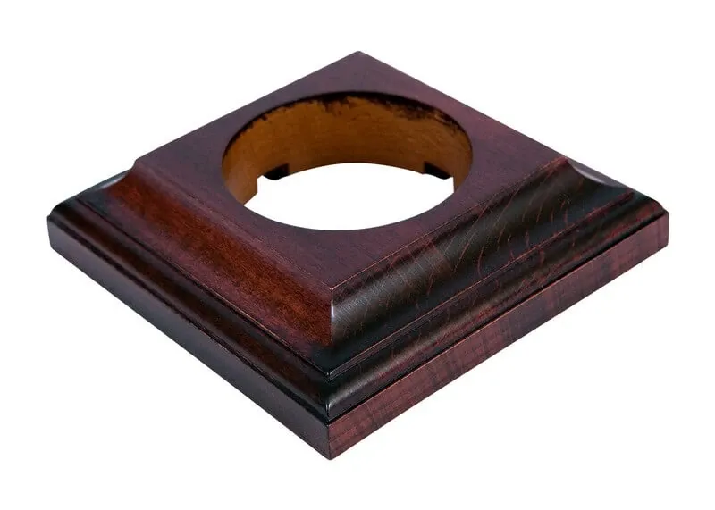 Рамка одноместная "Престиж" красное дерево, для наружного и внутреннего монтажа, ТМ "МезонинЪ" GE707