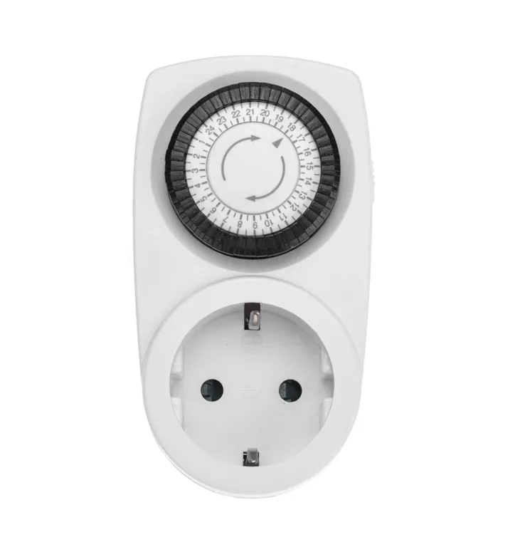 Розетка с механическим таймером суточный 30мин/24ч 48 ON/OFF 16А DEKRON