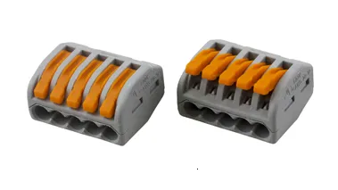 222-415 Универсальная клемма, 5-проводная, серая (0,08-2,5/4 мм²) (40 шт/уп)  WAGO