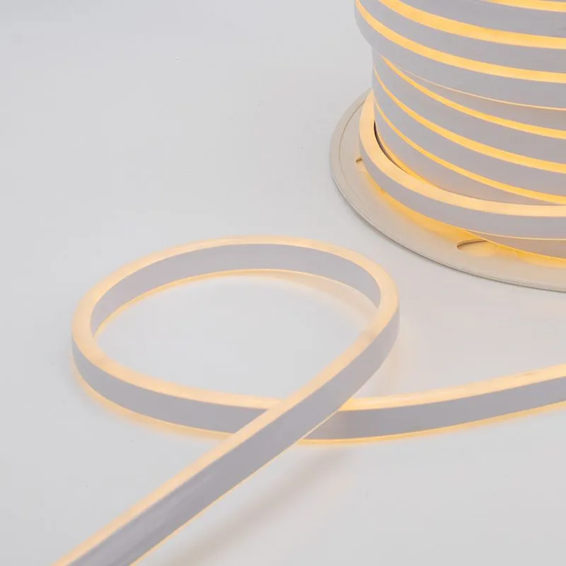 Гибкий неон LED SMD 8х16 мм, двухсторонний, теплый белый, 120 LED/м, бухта 50 м - Фото 2