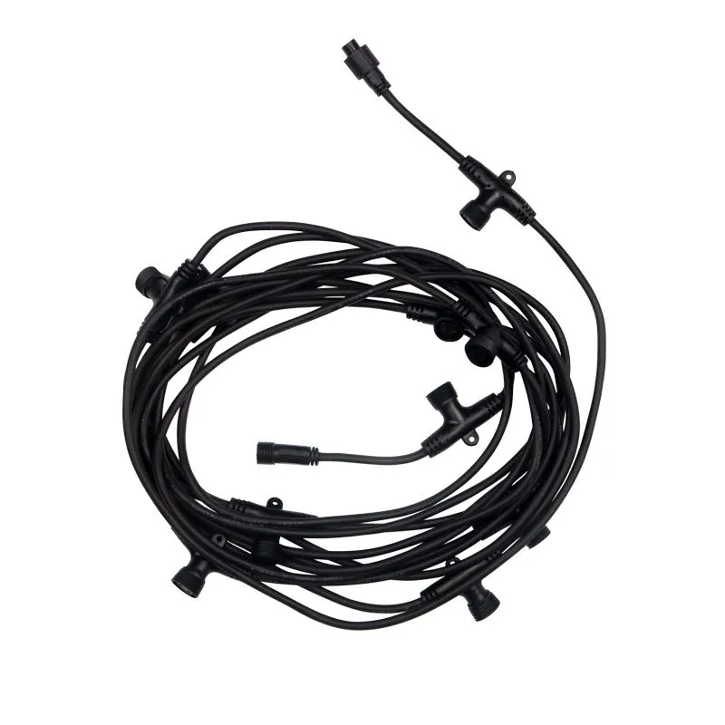 Гирлянда Тающие сосульки 24 В, комплект 10 шт. х 100 см, шаг 100 см, 960 LED, белый, соединяются, NE - Фото 4