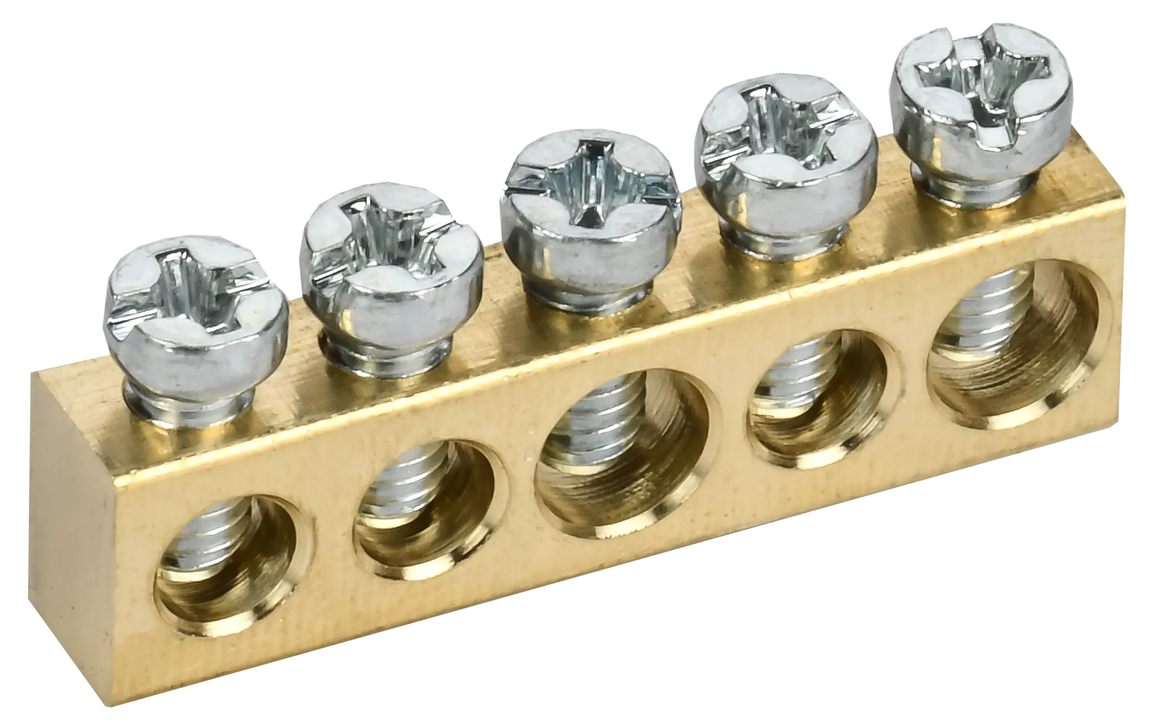 TEKFOR Шина нулевая сечение 6х9 5 отверстий IEK TF-KP00D-SN-05