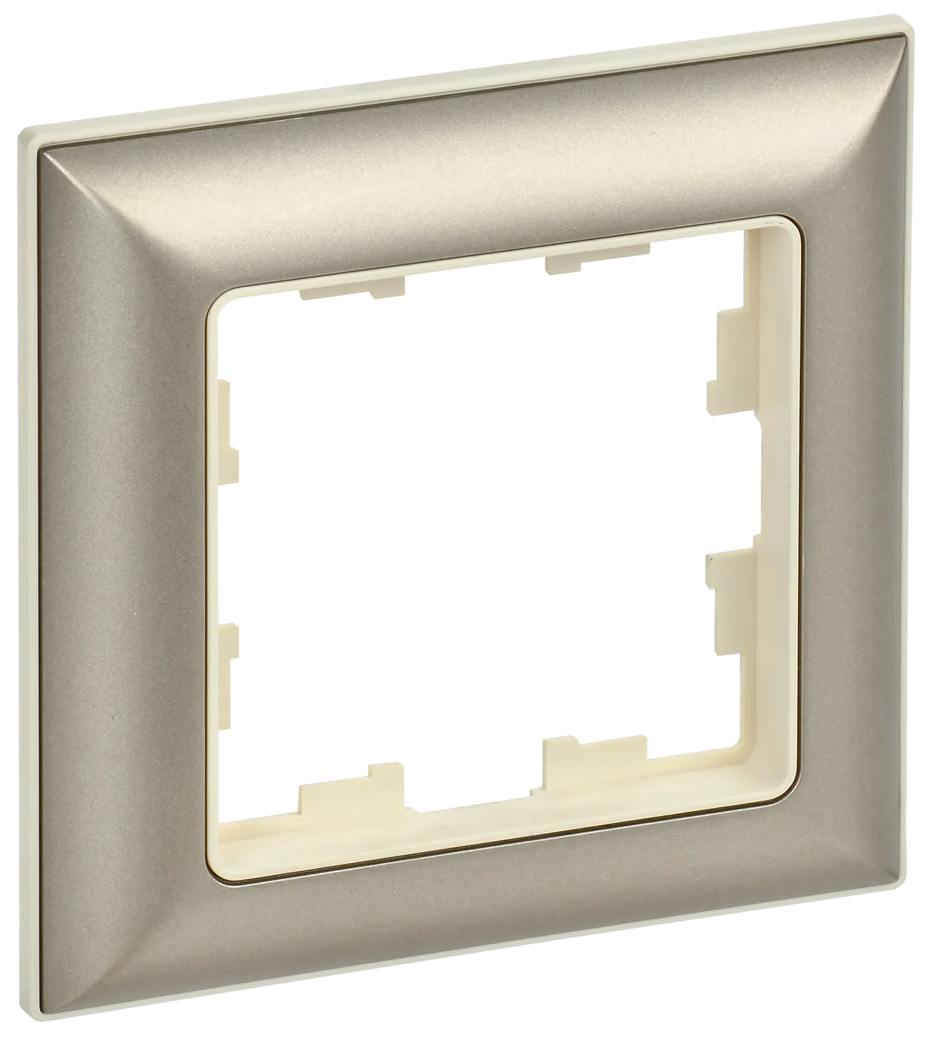 BRITE Рамка 1-местная РУ-1-Бр бежевый/шампань IEK