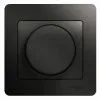 Светорегулятор (диммер) Glossa 300Вт поворотный в сборе антрацит SchE GSL000734 400336