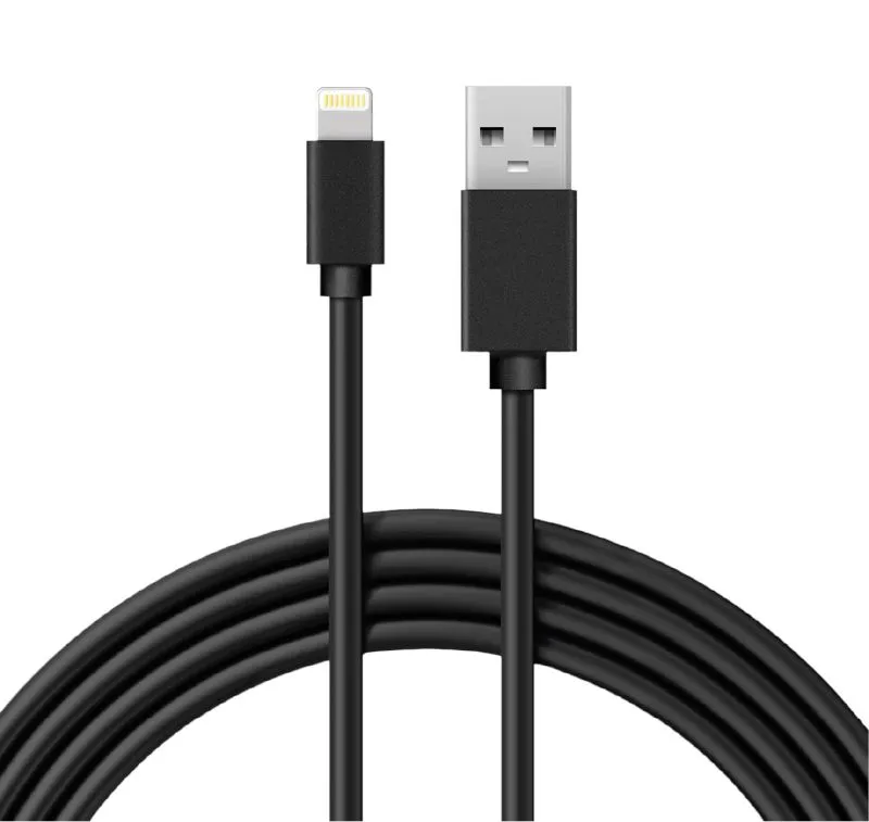 Кабель USB-A – Lightning для Apple, 1А, 1м, ПВХ, черный REXANT