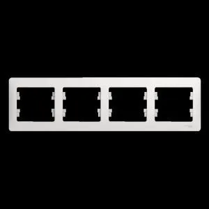 Рамка 4-м Glossa горизонт. бел. SE GSL000104 275130