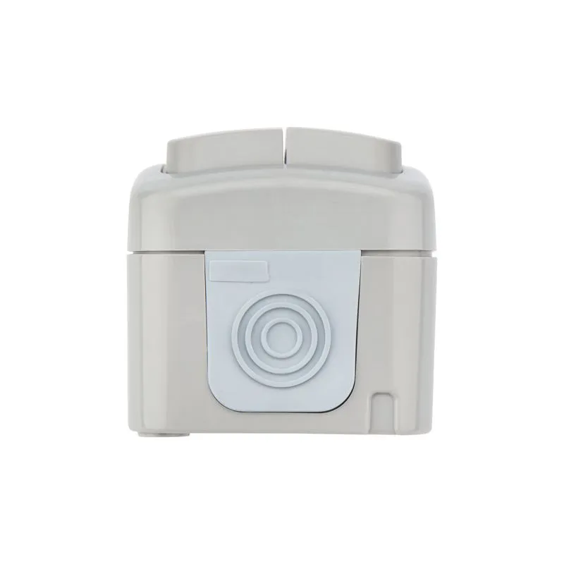 Выключатель двухклавишный Mini OG IP54 о/у, серый KRANZ - Фото 3