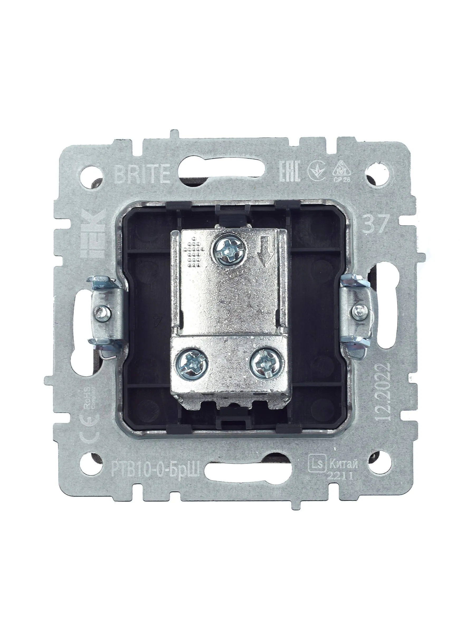 BRITE Розетка TV проходная РТВ10-0-БрШ шампань IEK - Фото 5