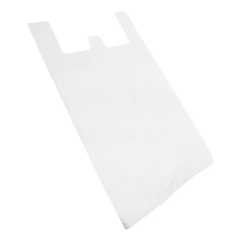 Пакет майка ПНД 42+20*75, 15мкм белая (100шт./уп) 61-0207-1