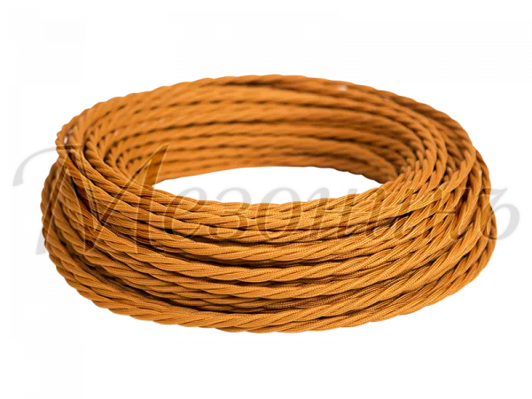 Провод декоративный витой TV+Internet, цвет- медь, ТМ "МезонинЪ, (бухта 45м ) GE72100-33