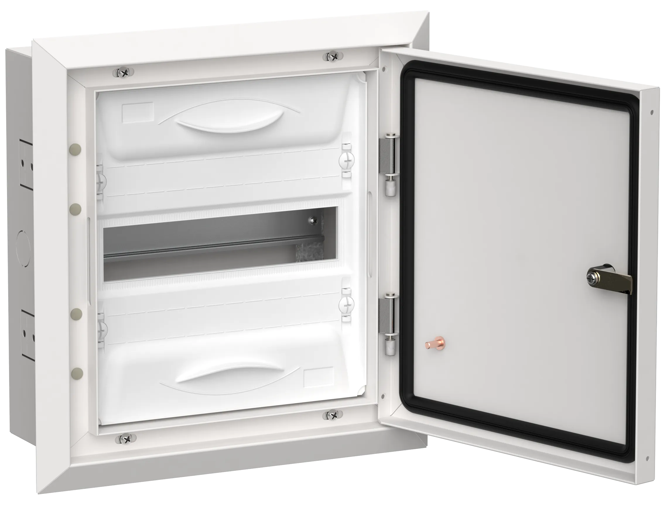 TITAN 5 Корпус металлический ЩРв-12 (1х12) 380х365х130мм IP31 белый (одна дверь) IEK TI5-50-V-012-31