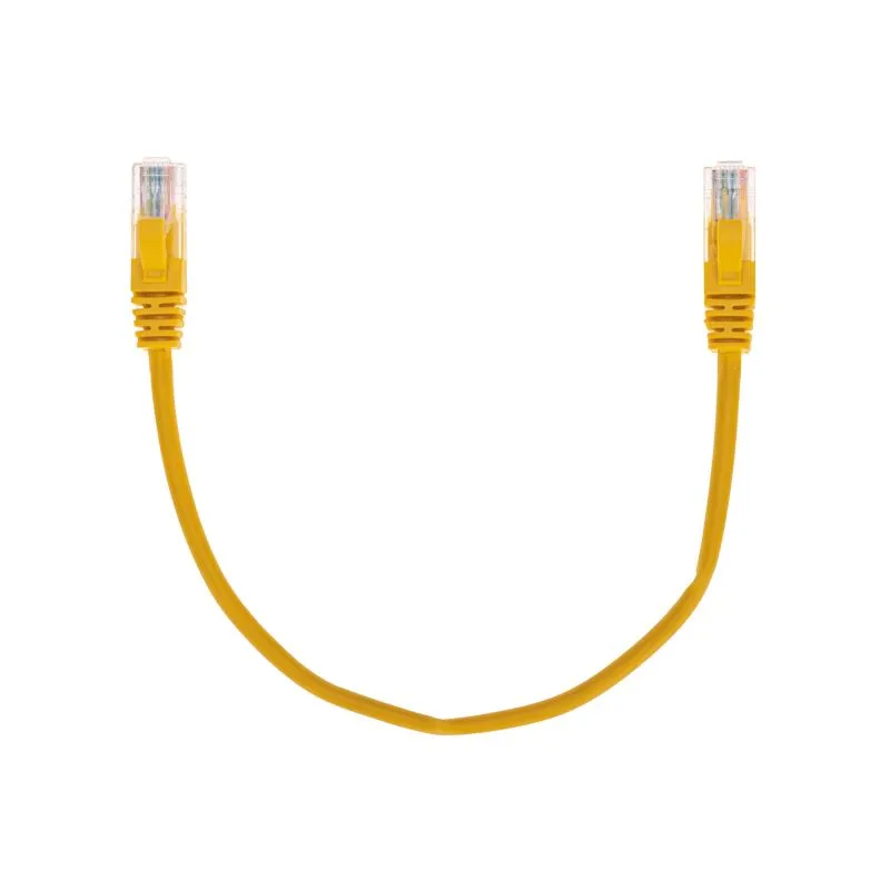 Патч-корд U/UTP, CAT 5e, RJ45-RJ45, 26AWG, LSZH, желтый, 0,3м REXANT 02-0105-03