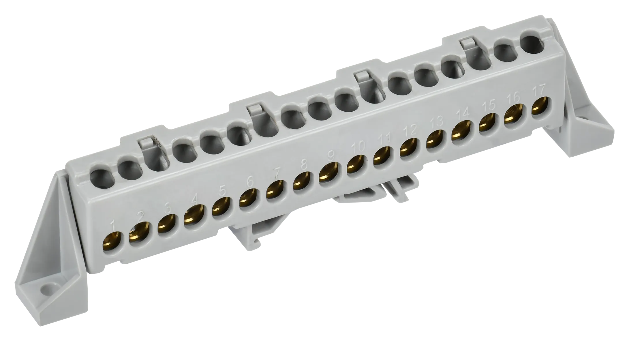 TEKFOR Шина L "фаза" в комбинированном DIN-изоляторе "Стойка" 6х9-15-Ср IEK