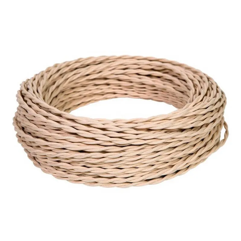 Провод монтажный витой ПВХ  3х1,5мм, цвет - слоновая кость (бухта 50м),ТМ "МЕЗОНИНЪ" GE70151-02