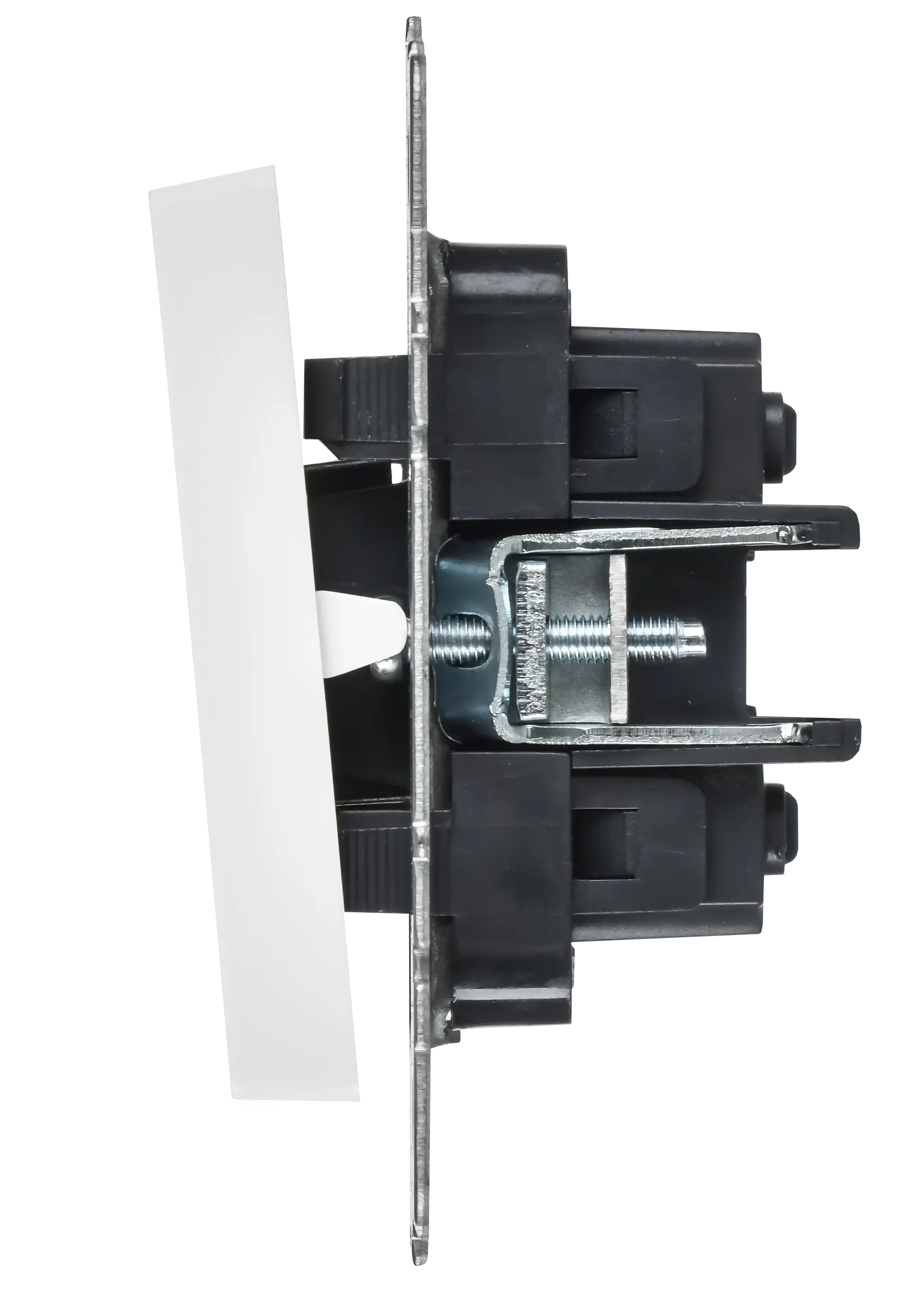 BRITE Выключатель 2-клавишный перекрестный 10А ВС10-2-3-БрАБ арктический белый IEK - Фото 5