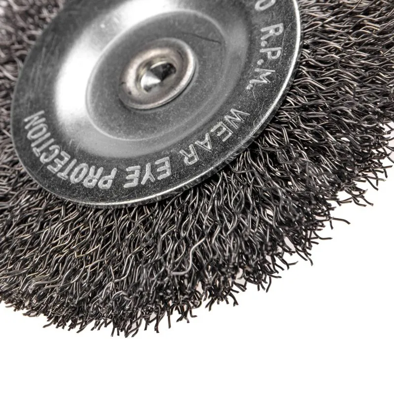 Щетка дисковая для дрели, витая стальная проволока, 75мм KRANZ - Фото 3