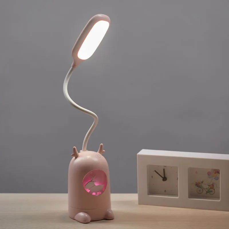 Светильник настольный REXANT Click Lite с ночником на основании, LED, 6 Вт, 4000 К, RGB-динамика, диммируемый 3 ступени, заряжаемый (автономный режим - Фото 2