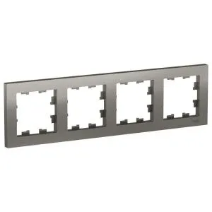 Рамка 4-м AtlasDesign универс. сталь SE ATN000904 1240481