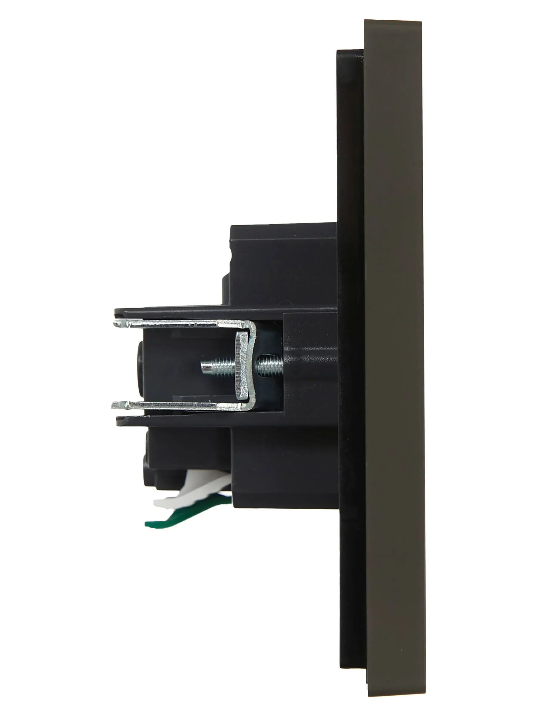 FORTE&PIANO Розетка 1-местная с заземлением с защитными шторками безвинтовое крепление 16А FP313 серый IEK - Фото 4