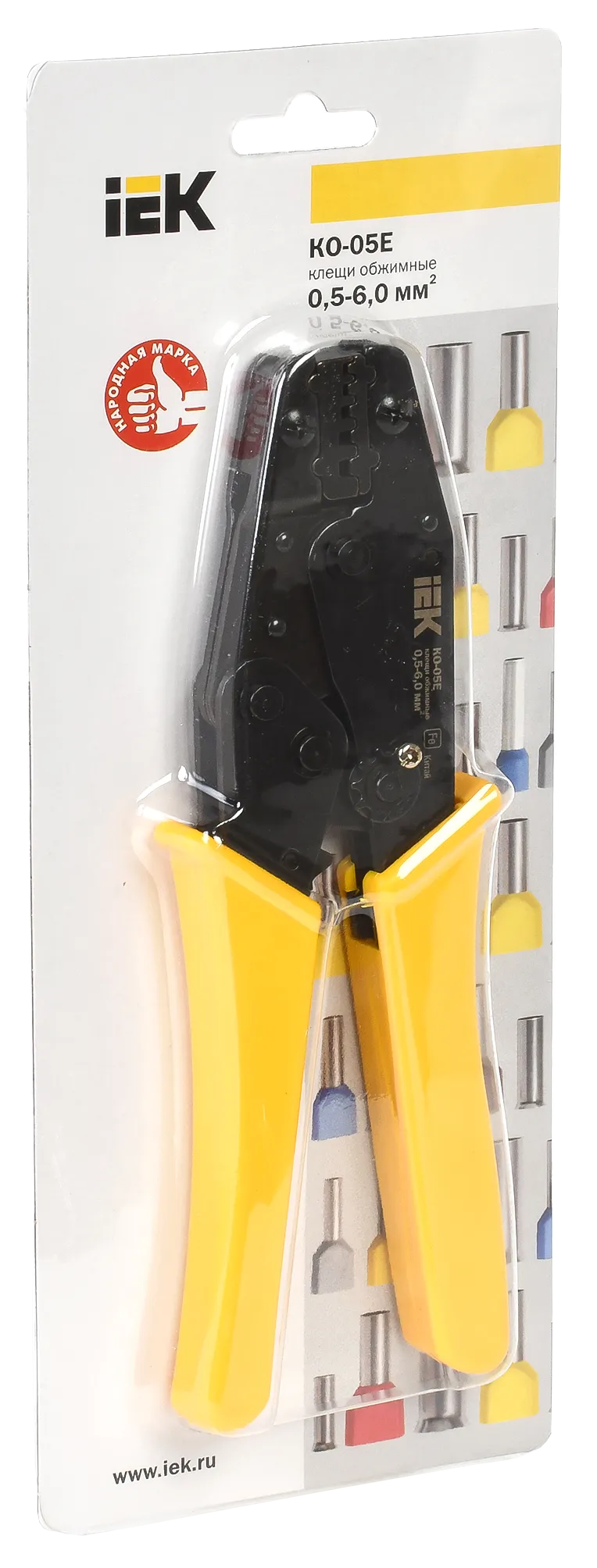 Клещи обжимные КО-05Е 0,5-6,0мм2 для Е-типа IEK - Фото 2