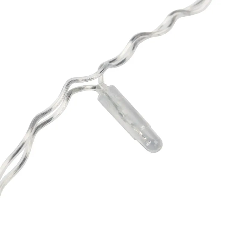 Гирлянда светодиодная Занавес 2х1,5м 192 LED МУЛЬТИКОЛОР прозрачный ПВХ IP65 постоянное свечение 230В блок в комплекте NEON-NIGHT - Фото 4