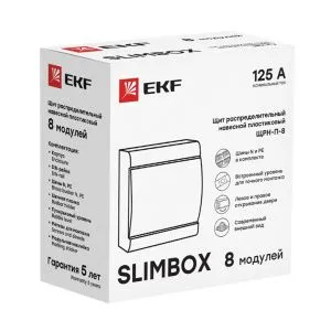 ЩРН-П-8 "SlimBox" белая дверца IP41 EKF
