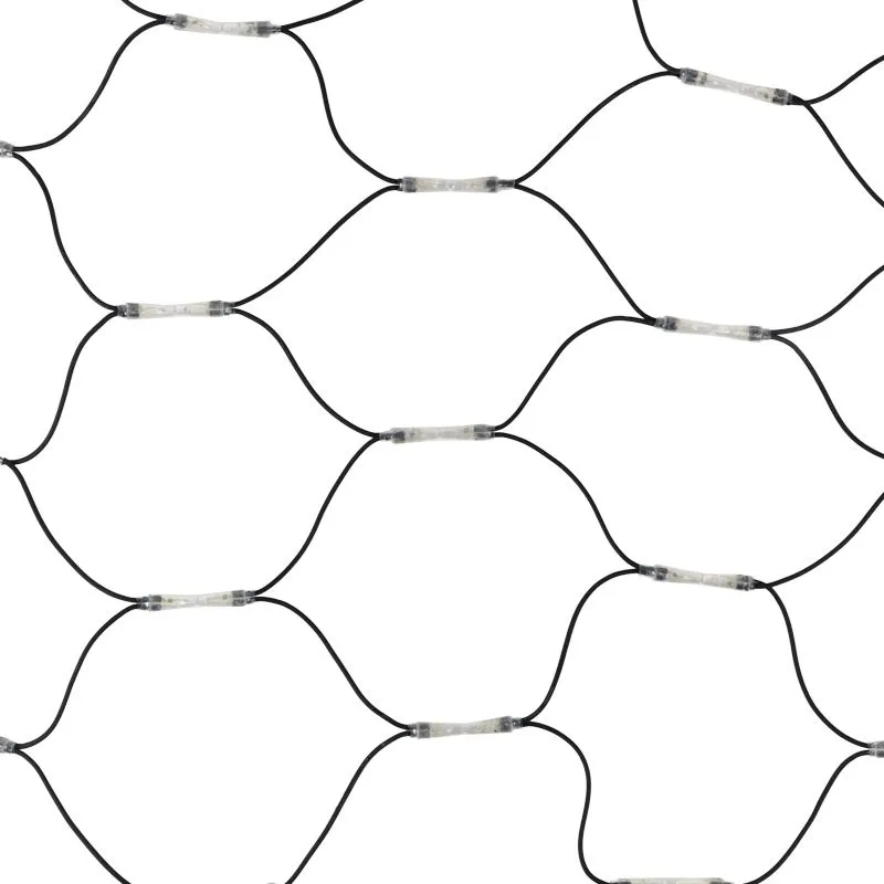 Гирлянда светодиодная Сеть 2x1,5м 288 LED БЕЛЫЙ черный каучук IP67 постоянное свечение 230В блок в комплекте NEON-NIGHT - Фото 3