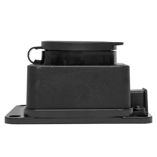 Роз. (колодка) одномест. с защит. крышкой каучуковая 230В 2P+PE 16A IP44 EKF Марс - Фото 6