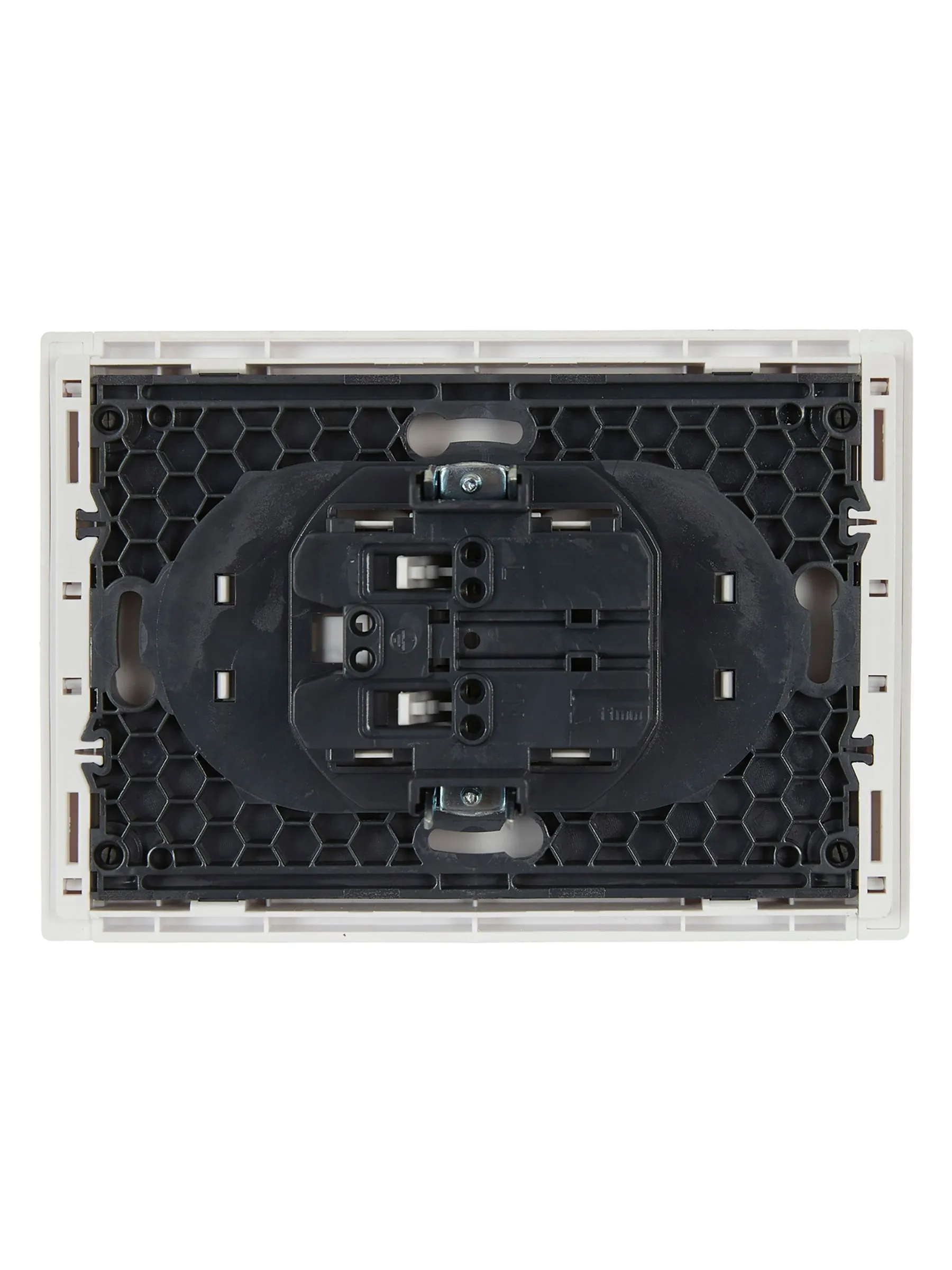 FORTE&PIANO Розетка 2-местная без заземления без защитных шторок безвинтовое крепление 10А FP226 белый IEK - Фото 3