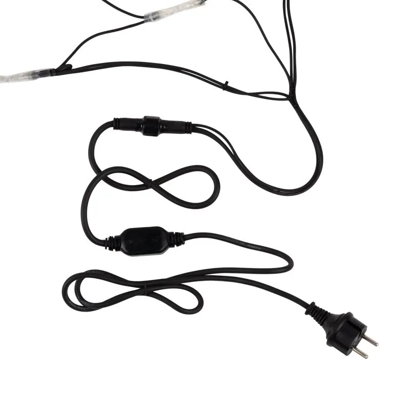 Гирлянда светодиодная Сеть 2x3м 432 LED МУЛЬТИ черный каучук IP67 постоянное свечение 230В блок в комплекте NEON-NIGHT - Фото 5