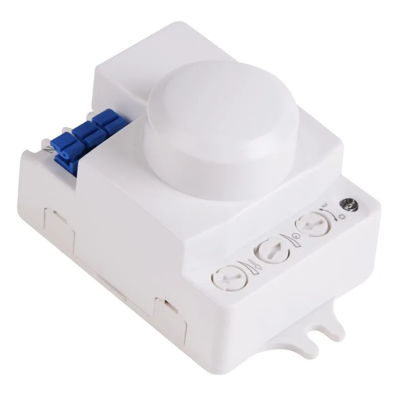 Датчик движения настенно-потолочный микроволновый ДДНПМ 01, 180°/360º, 1200Вт, 3-2000Лк, 3-6м, 10-720 сек. 5,8ГГц REXANT