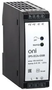 Блок питания OPS 220В AC/24В DC 1,25А 30Вт ONI OPS-DC24-030B