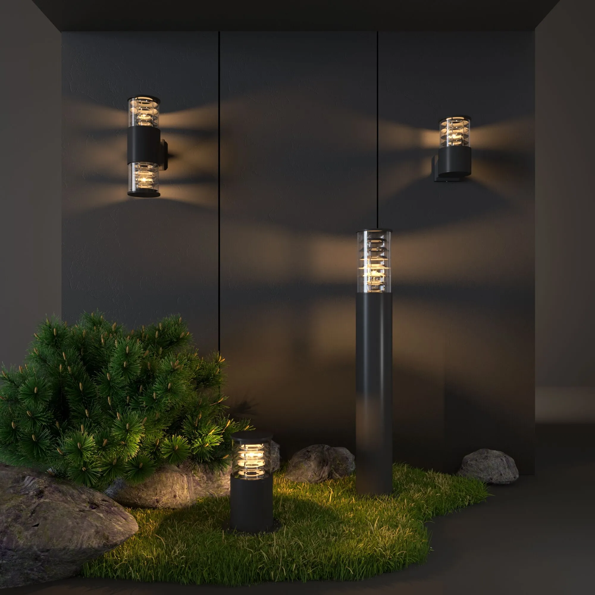 Светильник уличный настенный 1408 TECHNO черный Elektrostandard - Фото 4