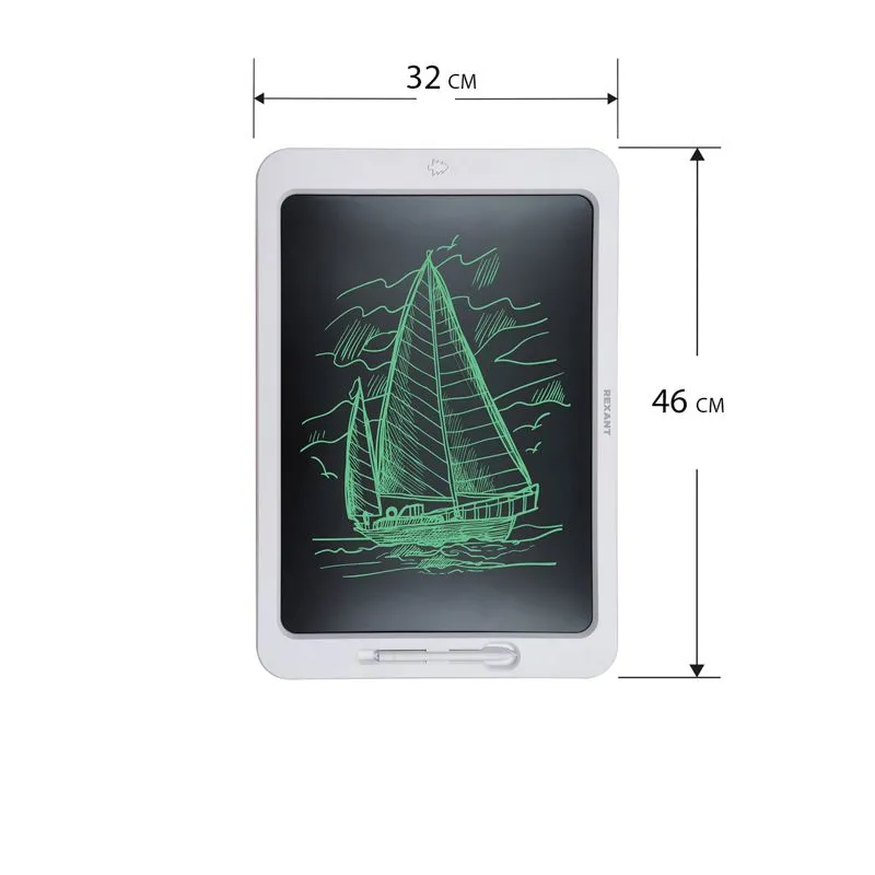 Электронный планшет для рисования 19 дюймов, белый REXANT - Фото 4