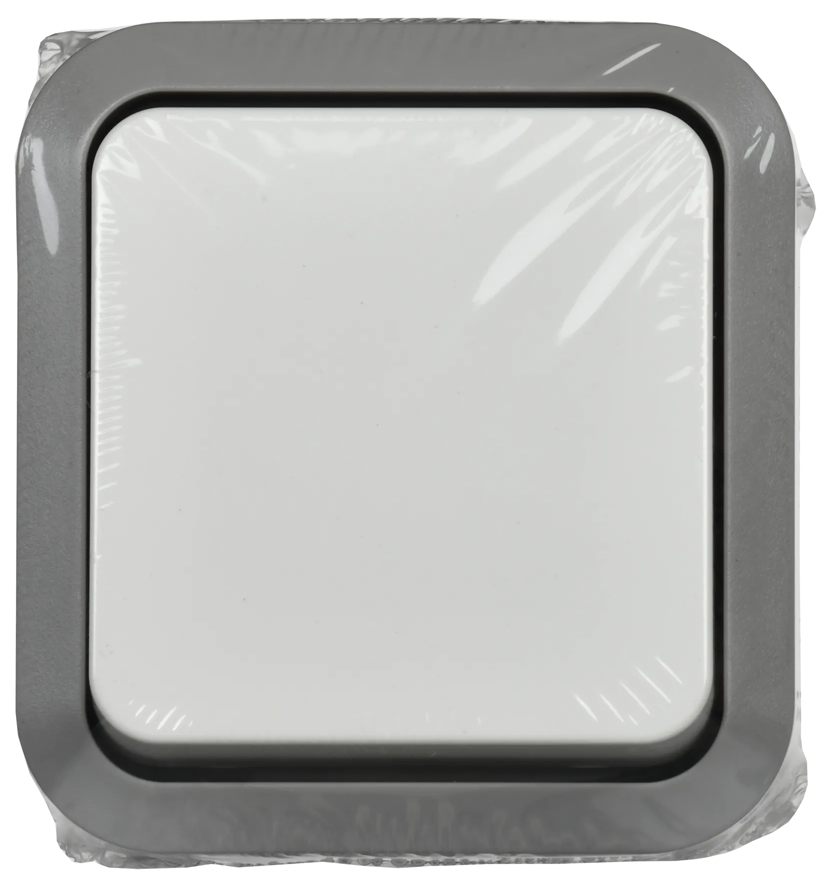 TORS Выключатель кнопочный 10А IP55 TS210 серо-белый IEK - Фото 2