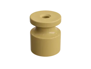 Изолятор пластиковый для наружного монтажа витой электропроводки, D20х24мм, цвет - песочное  золото  GE30025-32-R10