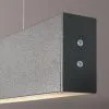 Линейный светодиодный подвесной двусторонний светильник 53см 20W 4200K черная шагрень 101-200-40-53 a046088