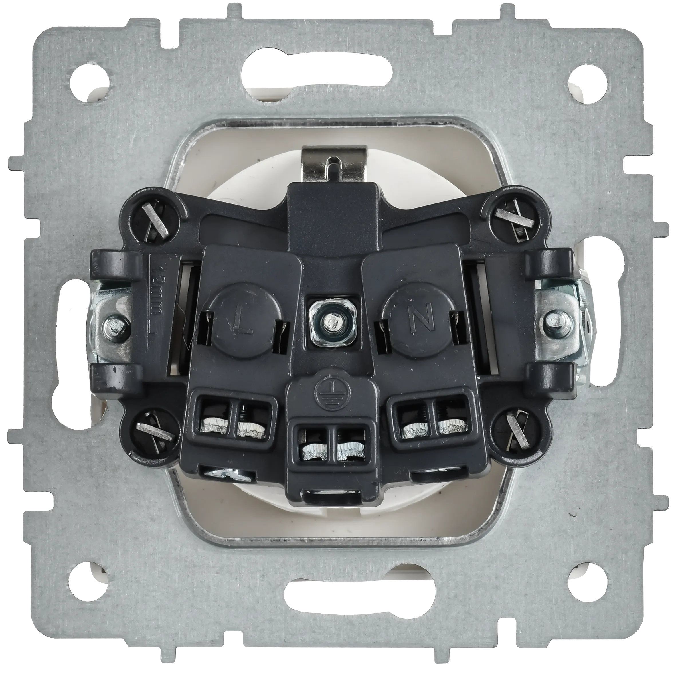 BRITE Розетка 1-местная с заземлением без защитных шторок 16А РС11-1-0-БрАБ арктический белый IEK - Фото 5