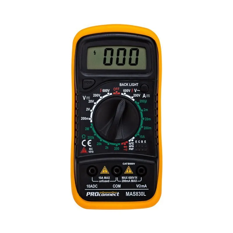 Портативный мультиметр MAS830L (DT850L) PROconnect 13-3021
