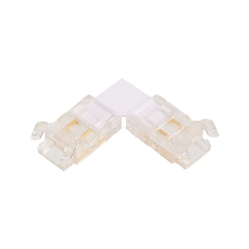 Коннектор WOLTA WLS-2PIN-8MM-MONO-L угловой для одноцветной SMD ленты шириной 8мм. Цена за 1 шт., мин. кратность 3 шт. WLS-2PIN-8MM-MONO-L