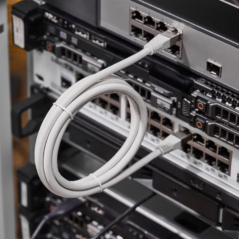 Шнур коммутационный, патч-корд F/UTP RJ45-RJ45, CAT 6, LSZH серый, 1,5м REXANT - Фото 2