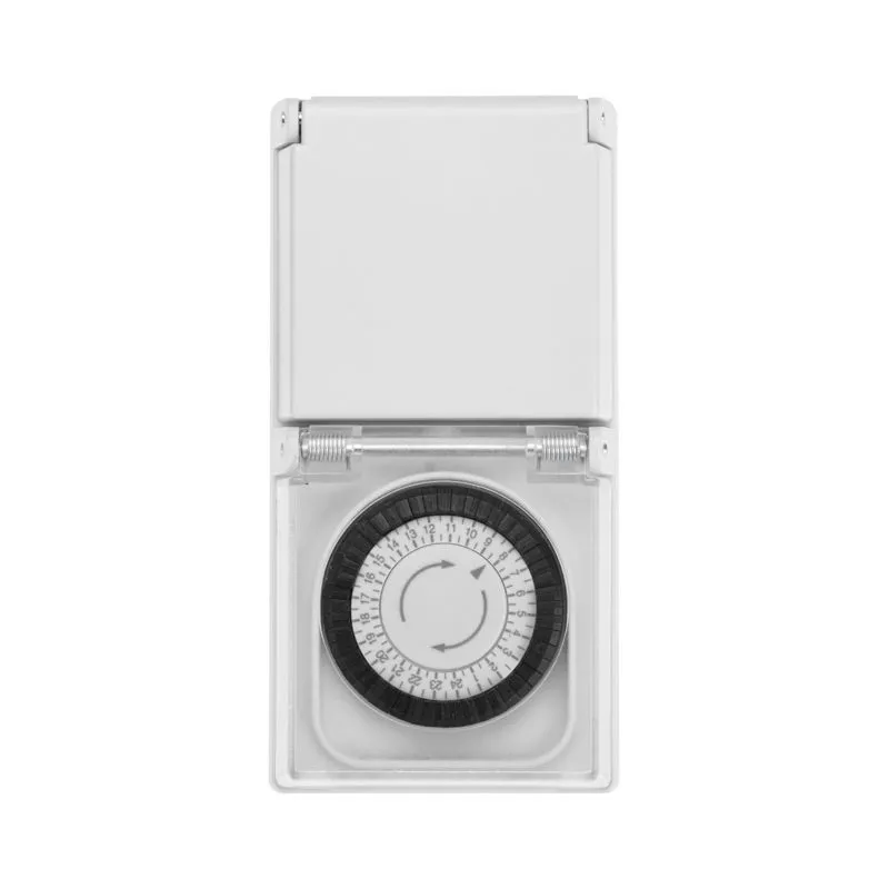 Розетка с механическим таймером суточный 30мин/24ч 48 ON/OFF в защитном корпусе IP 44 REXANT RX - 23 11-6003