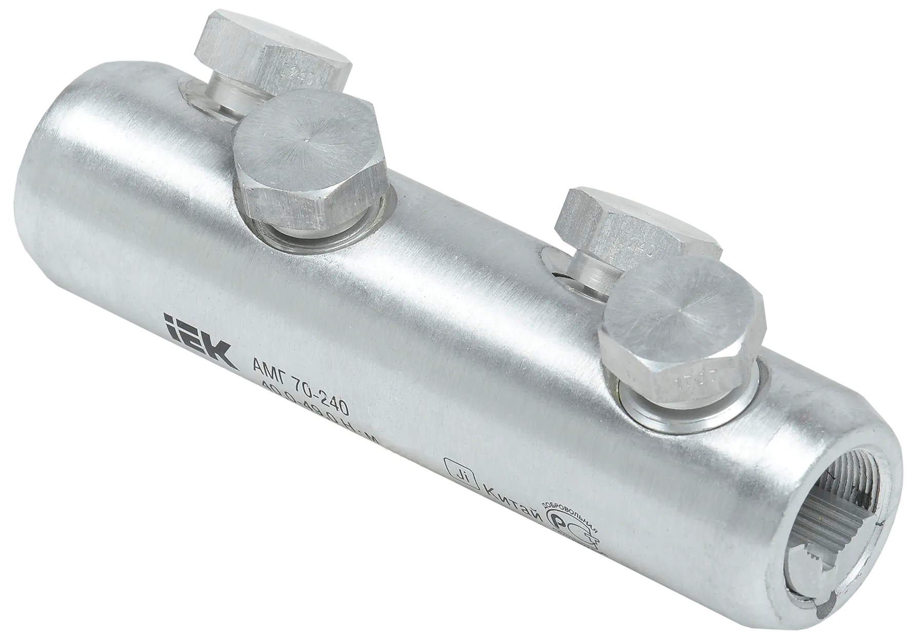 Алюминиевая механическая гильза со срывными болтами АМГ 70-240 IEK UZA-29-S70-S240-35