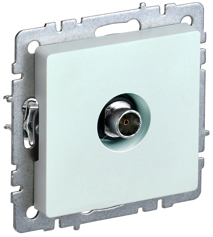 BRITE Розетка TV оконечная РТВ11-0-БрЖ жемчуг IEK BR-A10-O-K36