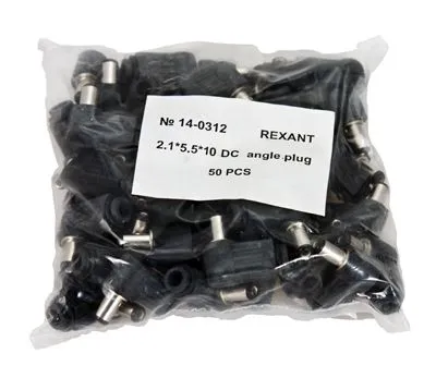 Разъем питания DC штекер 2,1х5,5мм угловой REXANT - Фото 3